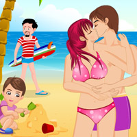 barbie games love kissing