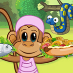 Free online flash games - Monkey Dinner game - Games2Rule 