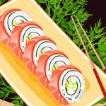 Free online flash games - Sushi Classes Philadelphia Roll game - Games2Rule 