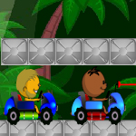 Free online flash games - Bubu Family Crazy Race game - Games2Rule 