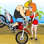 Free online flash games - Johnny Bravo Beach Stunt game - Games2Rule 