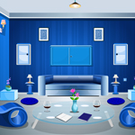Free online flash games - Blue Living Room Escape game - Games2Rule 