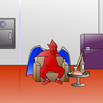 Free online flash games - Escape From The Red Creature game - Games2Rule 