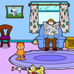 Free online flash games - Garfield Crazy Rescue game - Games2Rule 