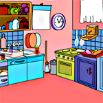 Free online flash games - Gathe Escape-Kitchen game - Games2Rule 