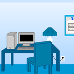 Free online flash games - Pollekes Blue Room game - Games2Rule 