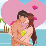 Free online flash games - Beach Kiss game - Games2Rule 