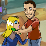 Free online flash games - Briteny Spears Kissing game - Games2Rule 