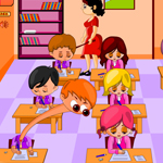 Free online flash games - Exam Hall Naughty Boys game - Games2Rule 