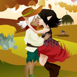 Free online flash games - Gnome Kissing game - Games2Rule 