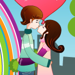 Free online flash games - Kisses in The Park game - Games2Rule 