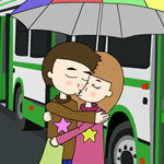 Free online flash games - Kissing In The Rain game - Games2Rule 