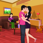 Free online flash games - Romantic Christmas Kissing game - Games2Rule 