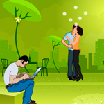 Free online flash games - Romantic Couple Kiss game - Games2Rule 