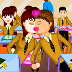 Free online flash games - School Student Kissing game - Games2Rule 