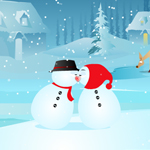 Free online flash games - Snow Kiss Fun game - Games2Rule 