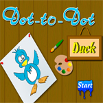 Free online flash games - Dot to Dot Duck game - Games2Rule 