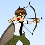 Free online flash games - Ben 10 Super Archer game - Games2Rule 