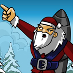 Free online flash games - Rocket Santa game - Games2Rule 