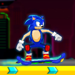Free online flash games - Sonic Skate Glider game - Games2Rule 