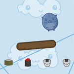Free online flash games - Sushi Cat The Honeymoon game - Games2Rule 
