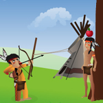 Free online flash games - Tribal Shooter game - Games2Rule 