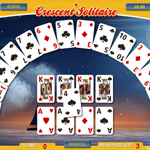 Free online flash games - Crescent Solitaire game - Games2Rule 