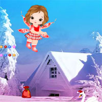 Free online html5 games - Christmas Angel Forest Escape game 
