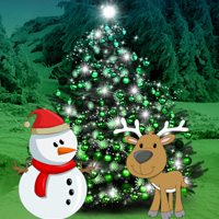 Free online html5 games - Christmas Forest Tree Decor Escape game 