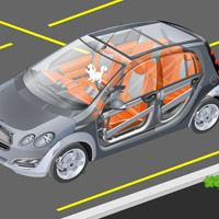 Free online html5 games - Cutaway Car Escape game 