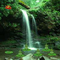 Free online html5 games - Forest Falls Wilderness Escape game - Games2rule