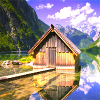 Free online html5 games - Glacial Mountain Lake Escape game - Games2rule