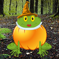 Free online html5 games - Halloween Pumpkin Frog Escape game - Games2rule