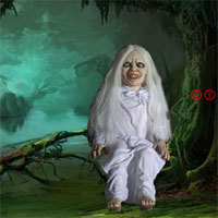 Free online html5 games - Little Ghost Girl Forest Escape game - Games2rule