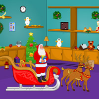 Free online html5 games - Santa Christmas Gifts Escape-5 game 