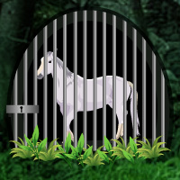 Free online html5 games - White Horse Trapped Escape game - Games2rule