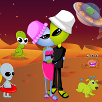 Free online html5 games - Aliens Re Kiss game 