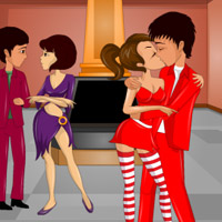 Free online html5 games - Halloween Fancy Dress Kiss game 