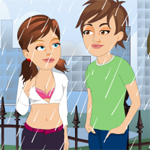 Free online html5 games - Kiss Me in Rain game - Games2rule 