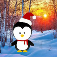 Free online html5 games - Christmas Sunset Forest Escape HTML5 game - Games2rule