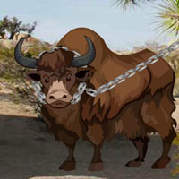 Desert Barbary Buffalo Escape HTML5