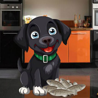 Free online html5 games - Feed Hungry Black Dog game - Games2rule