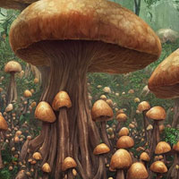Giant Mushroom Girl Escape HTML5