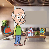 Free online html5 escape games - Granddad Encounters The Pals