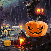 Halloween Crazy Emoji Forest Escape HTML5