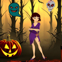 Free online html5 escape games - Halloween Party  Lost Her Way