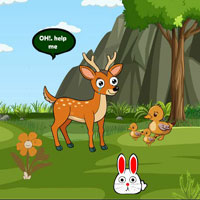 Free online html5 escape games - Mom Deer Searching Infant