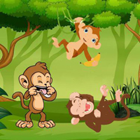 Free online html5 games - Naughty Monkey Jungle Escape game 