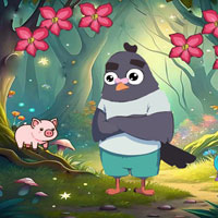 Free online html5 escape games - Pigeon Reach The Hut