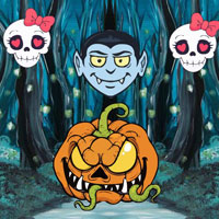 Free online html5 escape games - Skull  Confined In Monster Pumpkin